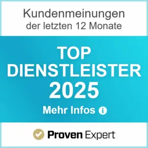 Proven Expert Badge - Top Dienstleister 2025